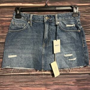 Forever 21 Blue Denim Skirt